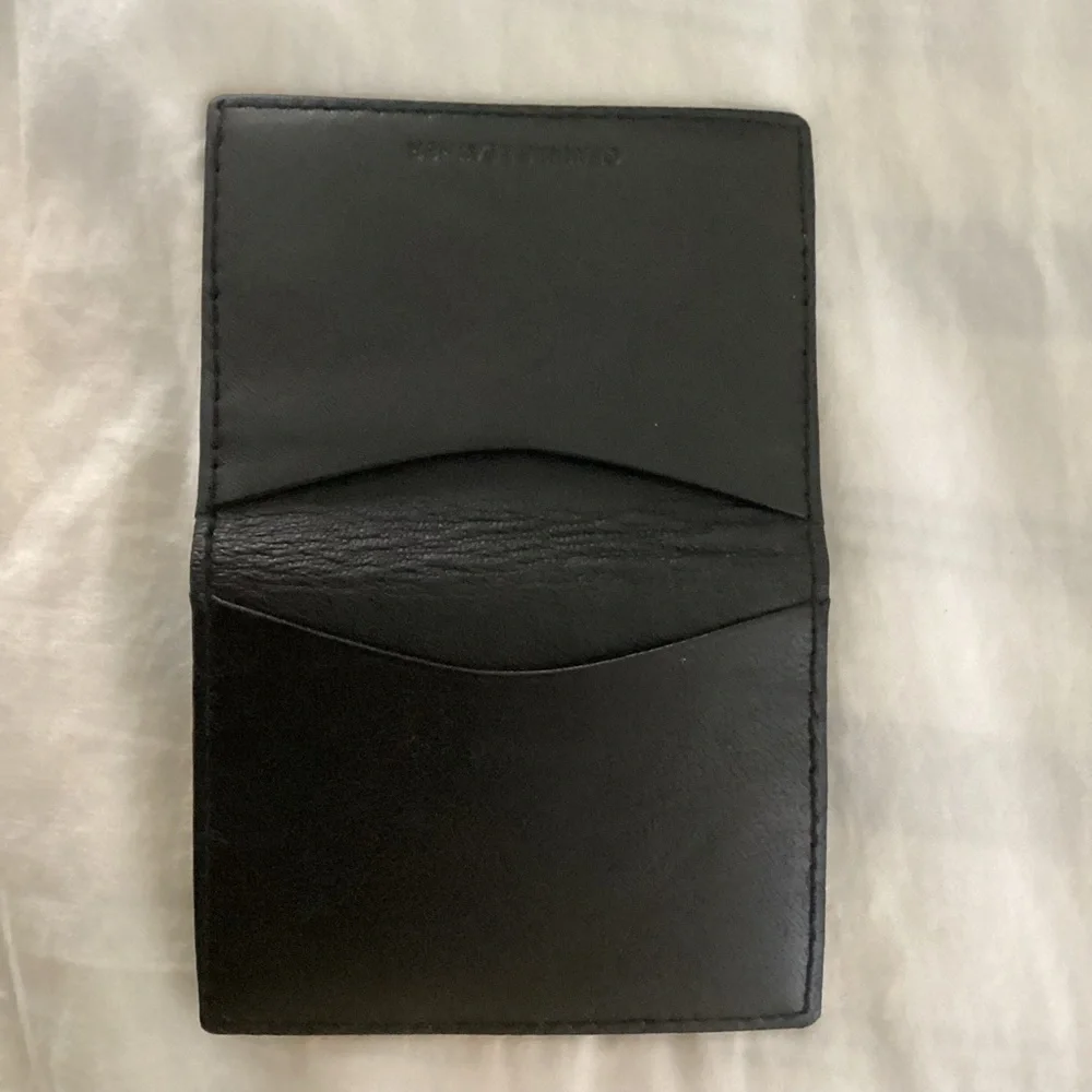 Bass Classic Dark Brown Leather Card Holder